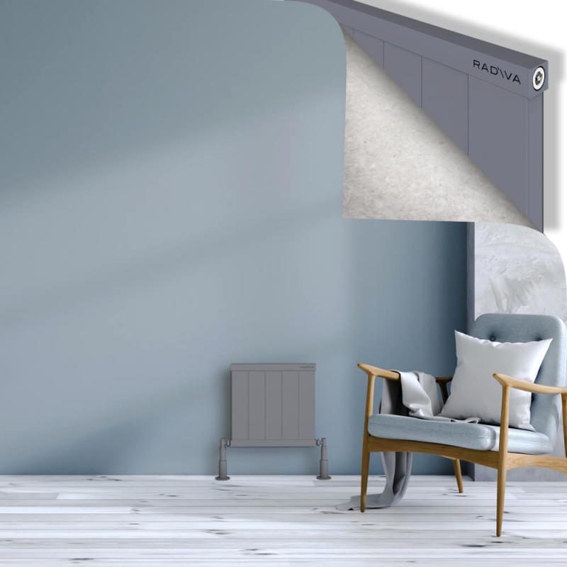 RIO Dekoratif Alüminyum Radyatör 400x504 Gri - 2RIO04000504BLTS