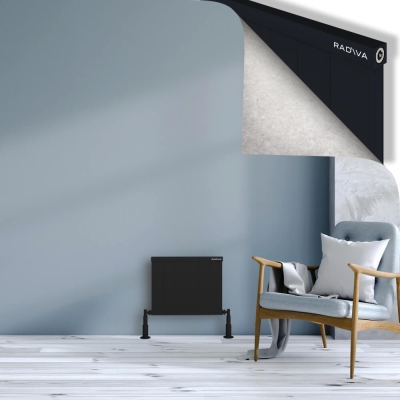 Radiva - RIO Dekoratif Alüminyum Radyatör 400x604 Siyah - 400