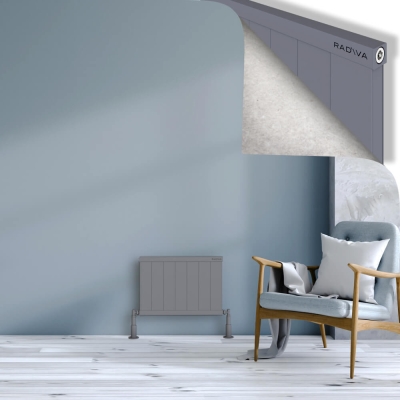 Radiva - RIO Dekoratif Alüminyum Radyatör 400x704 Gri (1)