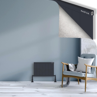 Radiva - RIO Dekoratif Alüminyum Radyatör 400x704 Koyu Antrasit (1)