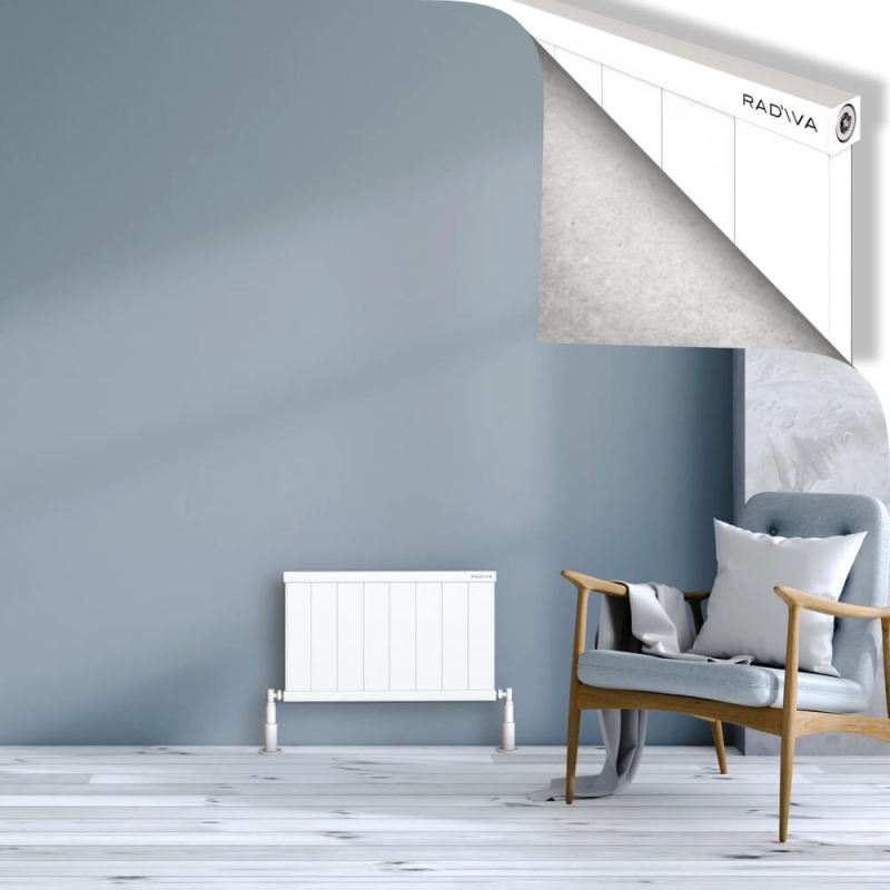 RIO Dekoratif Alüminyum Radyatör 400x804 Beyaz - 2RIO04000804B1TS