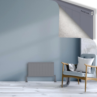 Radiva - RIO Dekoratif Alüminyum Radyatör 400x904 Gri (1)