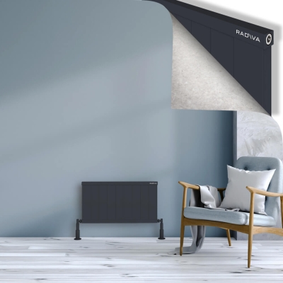 Radiva - RIO Dekoratif Alüminyum Radyatör 400x904 Koyu Antrasit