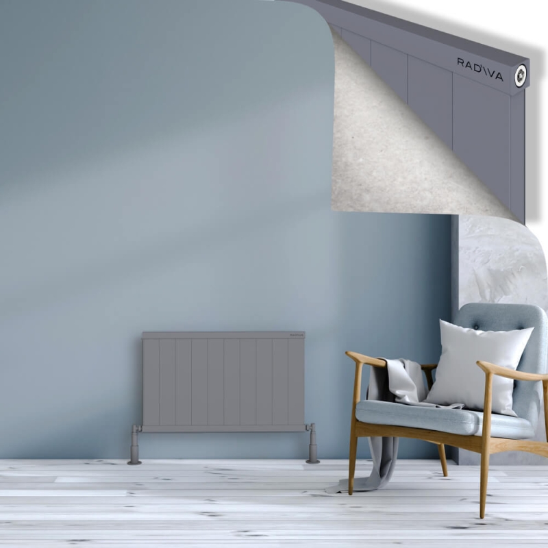 RIO Dekoratif Alüminyum Radyatör 500x1004 Gri - 2RIO05001004BLTS