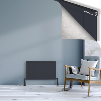 Radiva - RIO Dekoratif Alüminyum Radyatör 500x1004 Koyu Antrasit