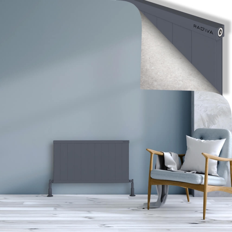 RIO Dekoratif Alüminyum Radyatör 500x1104 Antrasit - 2RIO05001104B2TS