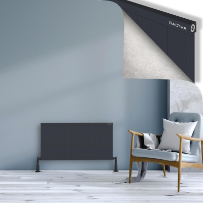 Radiva - RIO Dekoratif Alüminyum Radyatör 500x1204 Koyu Antrasit