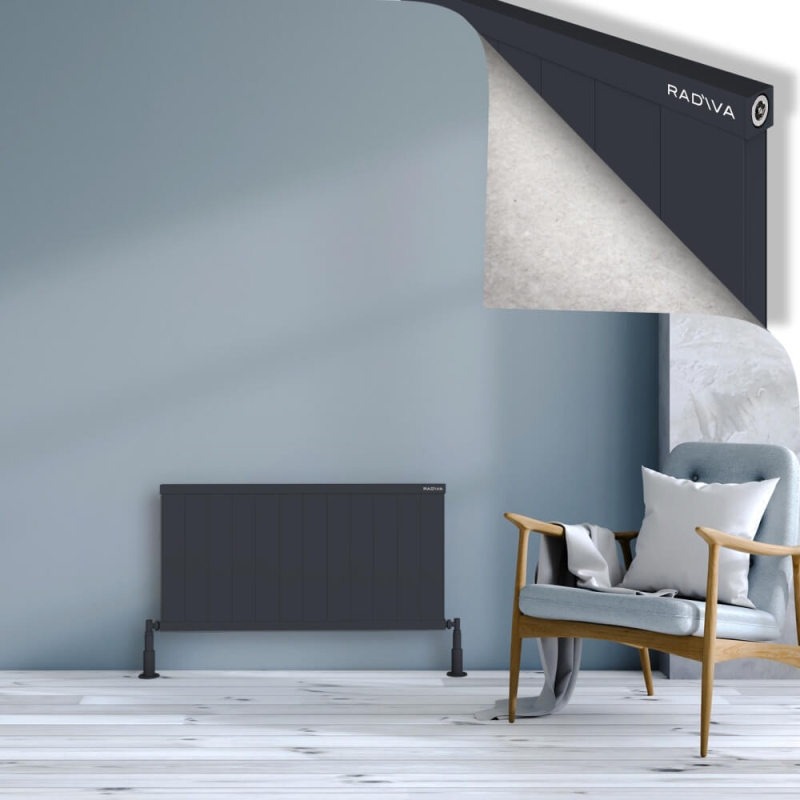 RIO Dekoratif Alüminyum Radyatör 500x1204 Koyu Antrasit - 2RIO05001204B6TS