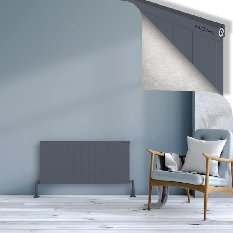 RIO Dekoratif Alüminyum Radyatör 500x1304 Antrasit - 2RIO05001304B2TS