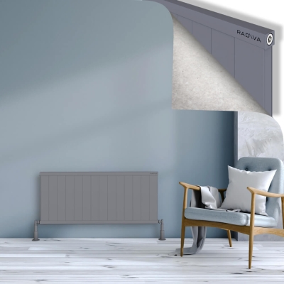 Radiva - RIO Dekoratif Alüminyum Radyatör 500x1404 Gri