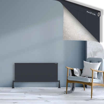 Radiva - RIO Dekoratif Alüminyum Radyatör 500x1404 Koyu Antrasit (1)