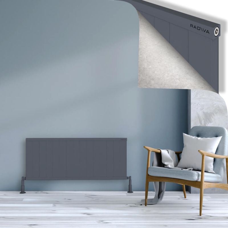 RIO Dekoratif Alüminyum Radyatör 500x1504 Antrasit - 2RIO05001504B2TS