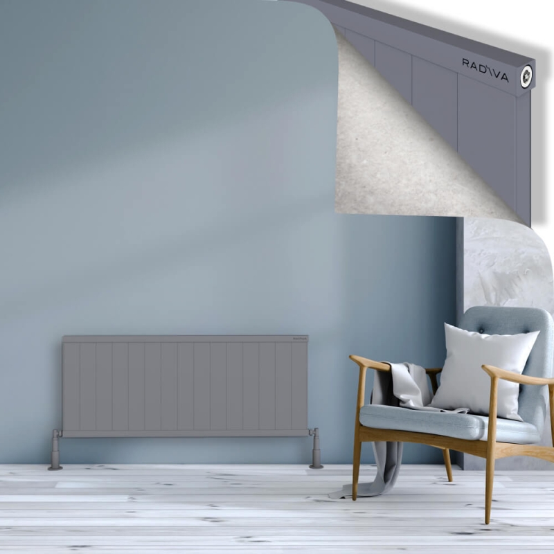 RIO Dekoratif Alüminyum Radyatör 500x1504 Gri - 2RIO05001504BLTS