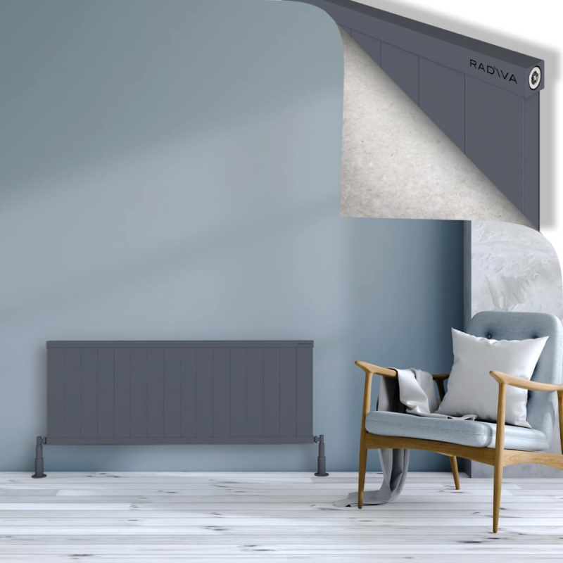 RIO Dekoratif Alüminyum Radyatör 500x1604 Antrasit - 2RIO05001604B2TS