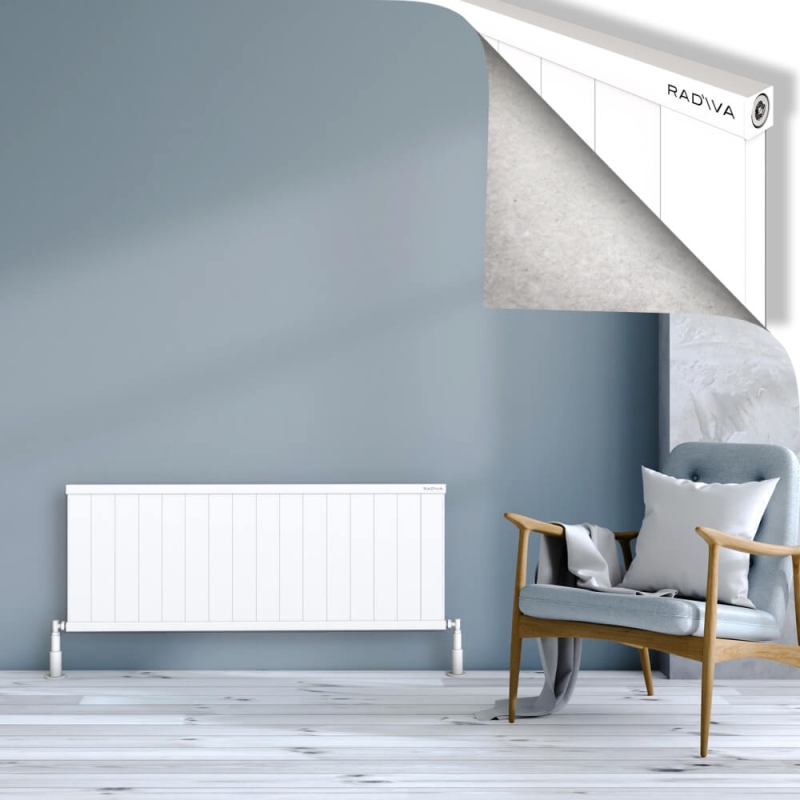 RIO Dekoratif Alüminyum Radyatör 500x1604 Beyaz - 2RIO05001604B1TS