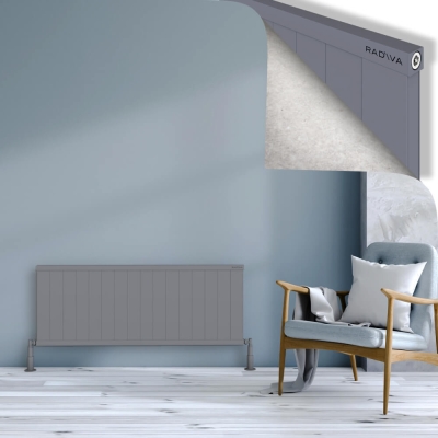 Radiva - RIO Dekoratif Alüminyum Radyatör 500x1604 Gri - 400