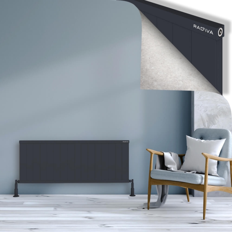 RIO Dekoratif Alüminyum Radyatör 500x1604 Koyu Antrasit - 2RIO05001604B6TS