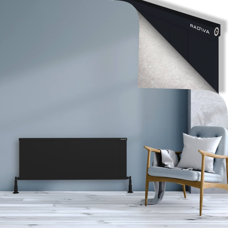 RIO Dekoratif Alüminyum Radyatör 500x1604 Siyah - 2RIO05001604B3TS