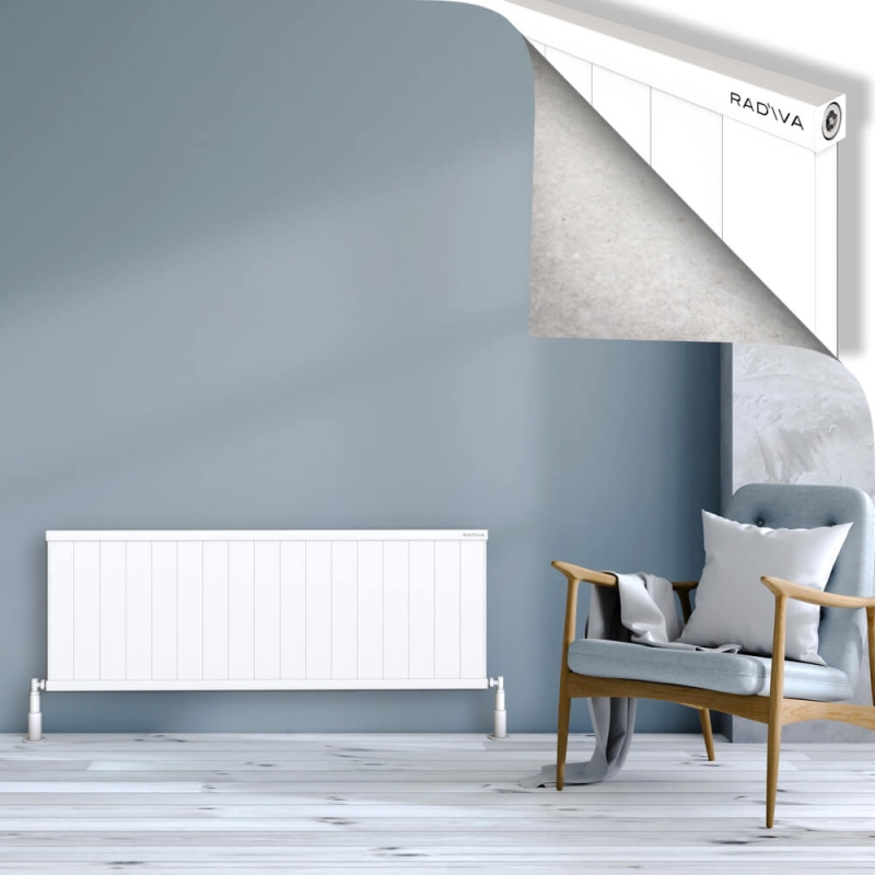 RIO Dekoratif Alüminyum Radyatör 500x1704 Beyaz - 2RIO05001704B1TS