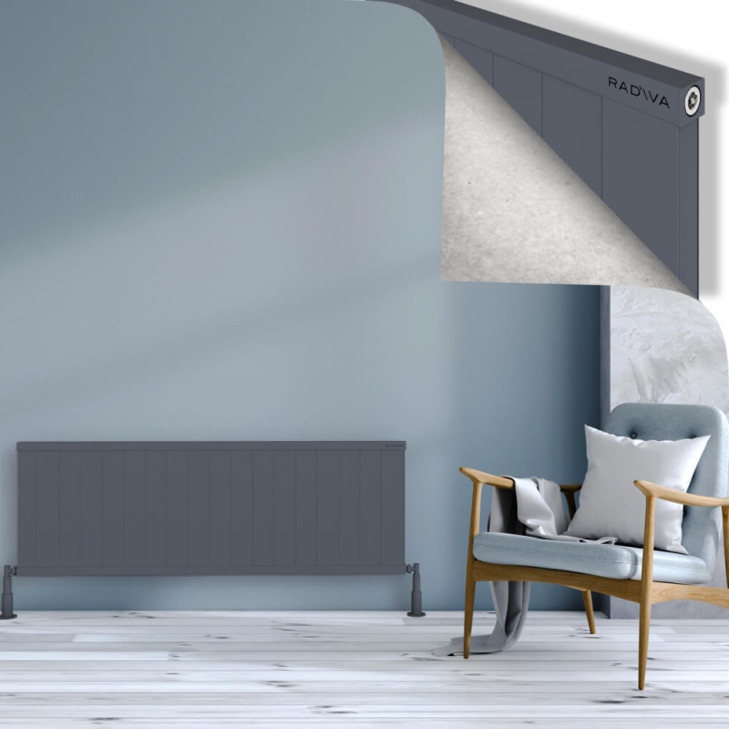 RIO Dekoratif Alüminyum Radyatör 500x1804 Antrasit - 2RIO05001804B2TS