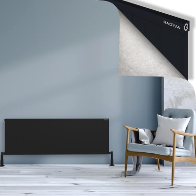 Radiva - RIO Dekoratif Alüminyum Radyatör 500x1804 Siyah