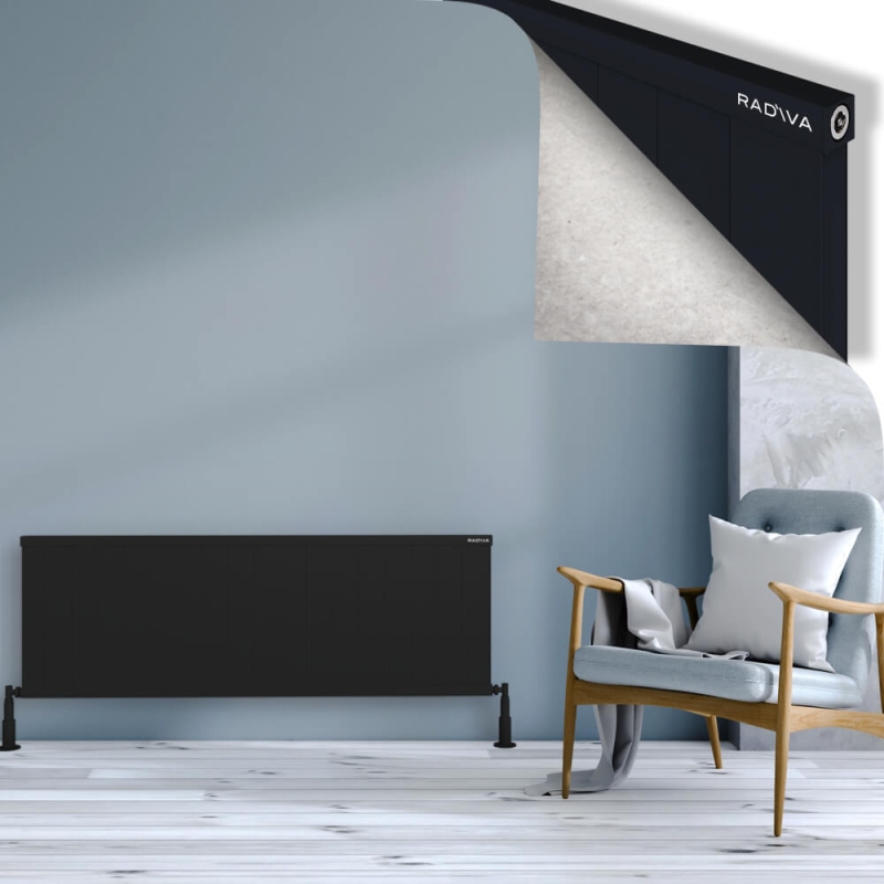 RIO Dekoratif Alüminyum Radyatör 500x1804 Siyah - 2RIO05001804B3TS
