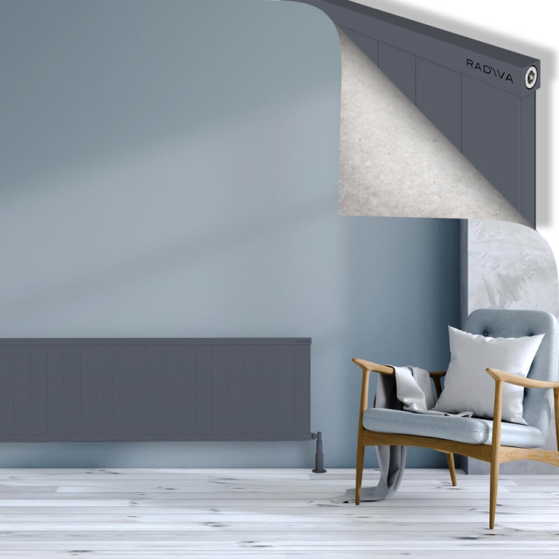 RIO Dekoratif Alüminyum Radyatör 500x1904 Antrasit - 2RIO05001904B2TS