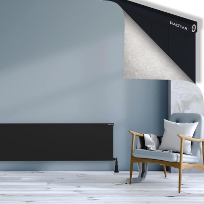 Radiva - RIO Dekoratif Alüminyum Radyatör 500x2404 Siyah