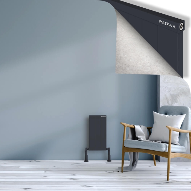 RIO Dekoratif Alüminyum Radyatör 500x304 Koyu Antrasit - 2RIO05000304B6TS