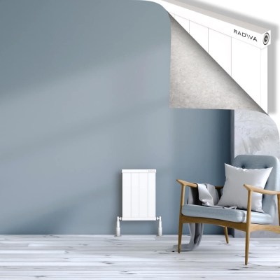 Radiva - RIO Dekoratif Alüminyum Radyatör 500x404 Beyaz