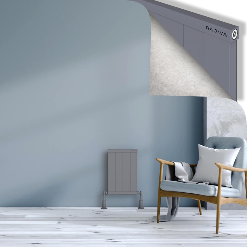 RIO Dekoratif Alüminyum Radyatör 500x404 Gri - 2RIO05000404BLTS