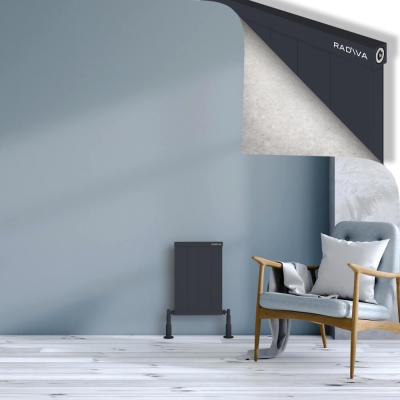 Radiva - RIO Dekoratif Alüminyum Radyatör 500x404 Koyu Antrasit (1)