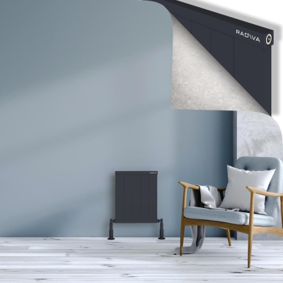 Radiva - RIO Dekoratif Alüminyum Radyatör 500x504 Koyu Antrasit