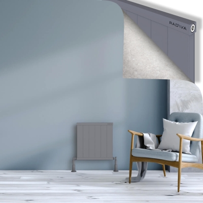 Radiva - RIO Dekoratif Alüminyum Radyatör 500x604 Gri - 400