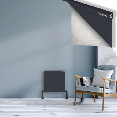 Radiva - RIO Dekoratif Alüminyum Radyatör 500x604 Koyu Antrasit (1)