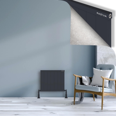 Radiva - RIO Dekoratif Alüminyum Radyatör 500x704 Koyu Antrasit