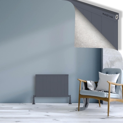 Radiva - RIO Dekoratif Alüminyum Radyatör 500x904 Antrasit (1)