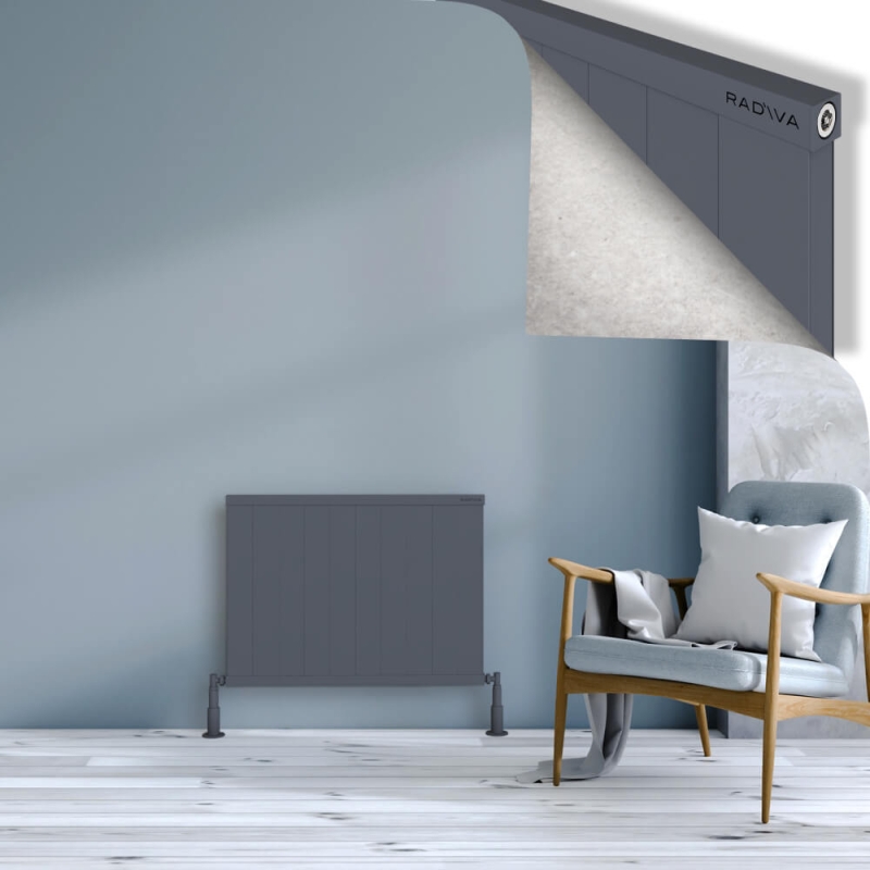 RIO Dekoratif Alüminyum Radyatör 600x1004 Antrasit - 2RIO06001004B2TS