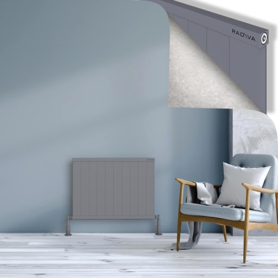 Radiva - RIO Dekoratif Alüminyum Radyatör 600x1004 Gri