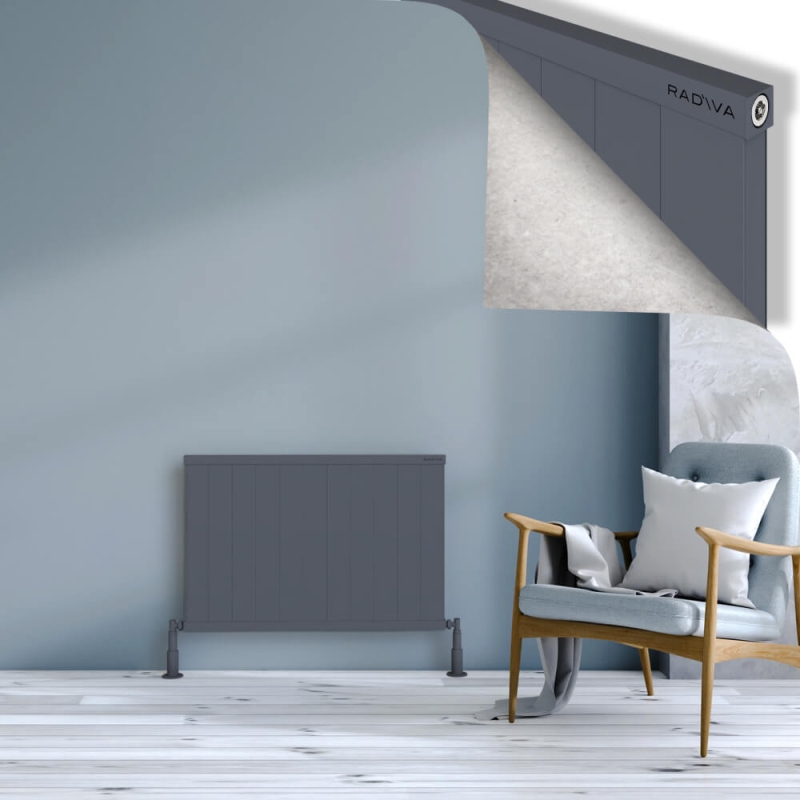 RIO Dekoratif Alüminyum Radyatör 600x1104 Antrasit - 2RIO06001104B2TS