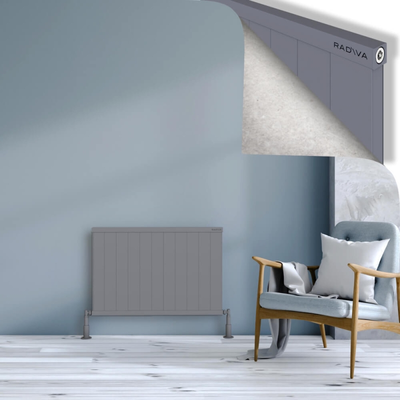 RIO Dekoratif Alüminyum Radyatör 600x1104 Gri - 2RIO06001104BLTS