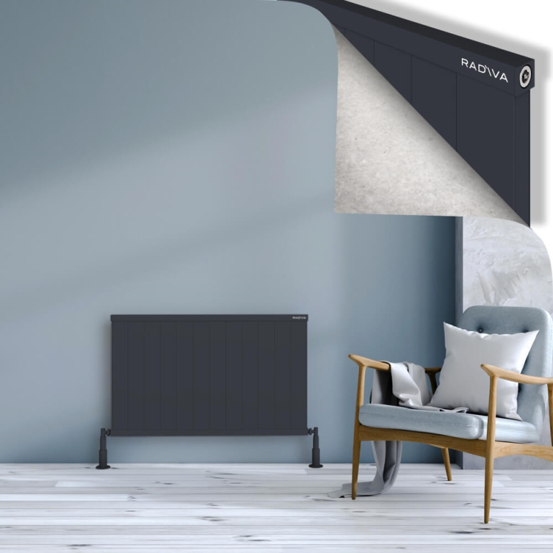 RIO Dekoratif Alüminyum Radyatör 600x1204 Koyu Antrasit - 2RIO06001204B6TS