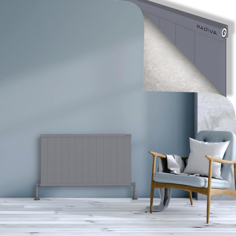 RIO Dekoratif Alüminyum Radyatör 600x1304 Gri - 2RIO06001304BLTS