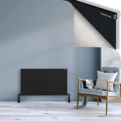 Radiva - RIO Dekoratif Alüminyum Radyatör 600x1304 Siyah
