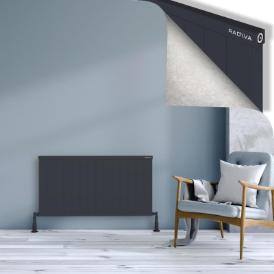 Radiva - RIO Dekoratif Alüminyum Radyatör 600x1404 Koyu Antrasit (1)