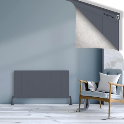 Radiva - RIO Dekoratif Alüminyum Radyatör 600x1504 Antrasit - 1199