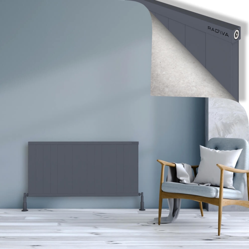 RIO Dekoratif Alüminyum Radyatör 600x1504 Antrasit - 2RIO06001504B2TS