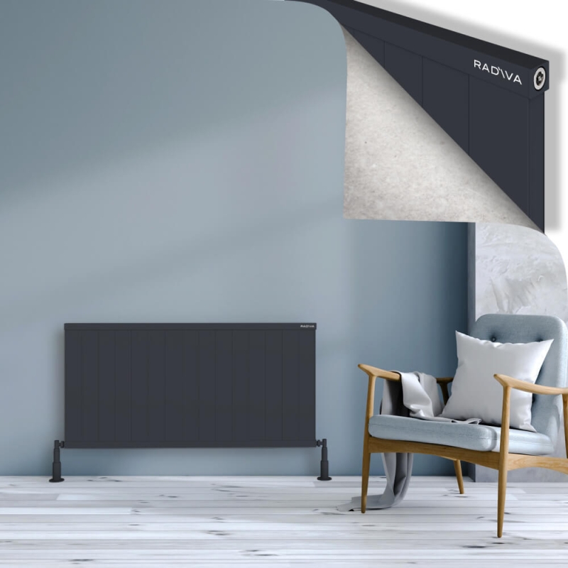 RIO Dekoratif Alüminyum Radyatör 600x1504 Koyu Antrasit - 2RIO06001504B6TS