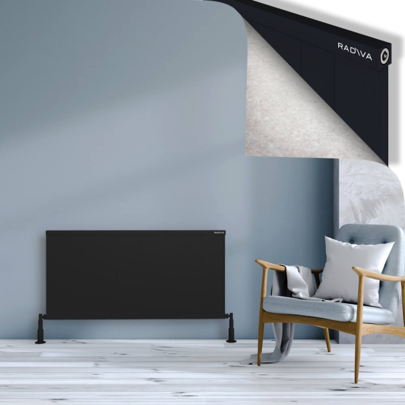 RIO Dekoratif Alüminyum Radyatör 600x1504 Siyah - 2RIO06001504B3TS