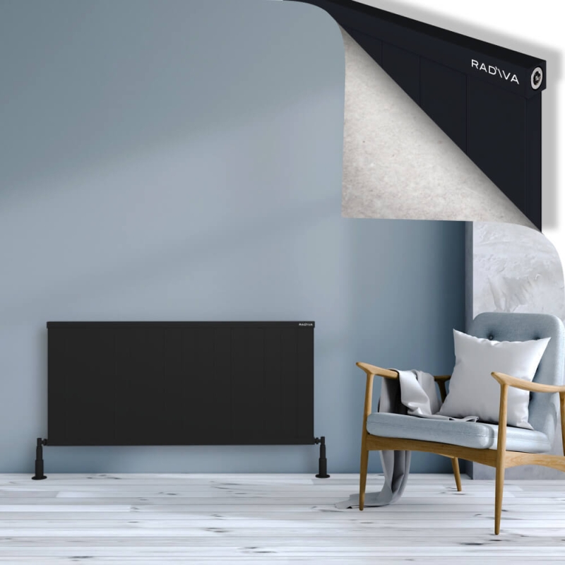 RIO Dekoratif Alüminyum Radyatör 600x1604 Siyah - 2RIO06001604B3TS